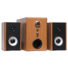 Колонки DIALOG W-3000, вишневые, 25W+2*15W, 2.1, вуфер НЧ + 2 ВЧ, динамика, BЧ, НЧ (1/2)